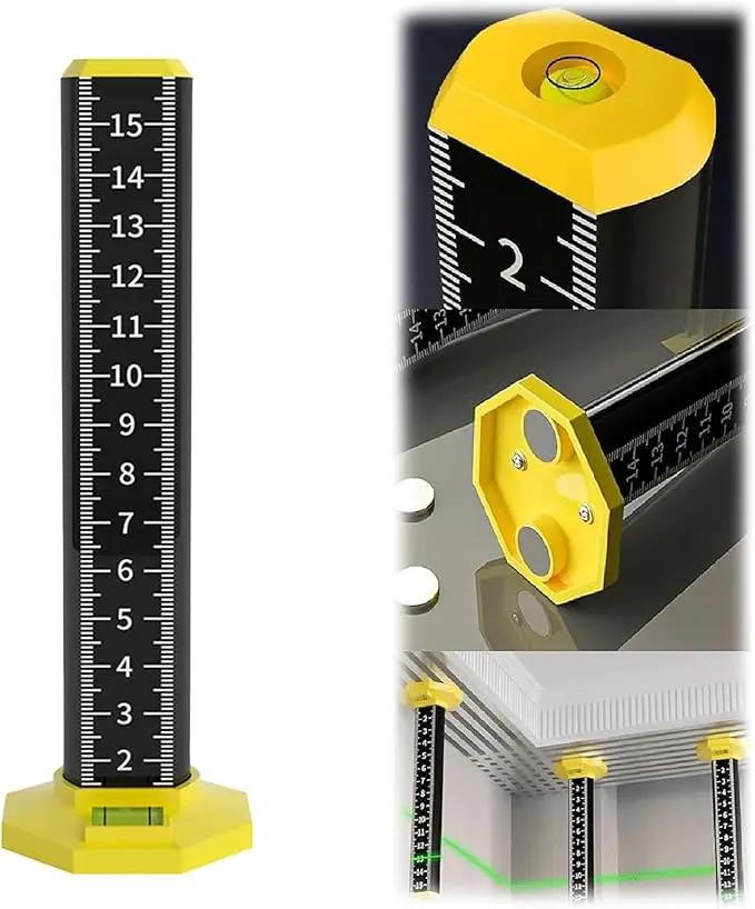 Präzisions-Höhenmessstab — Magnetfuß mit eingebauten Libellen Zorenza