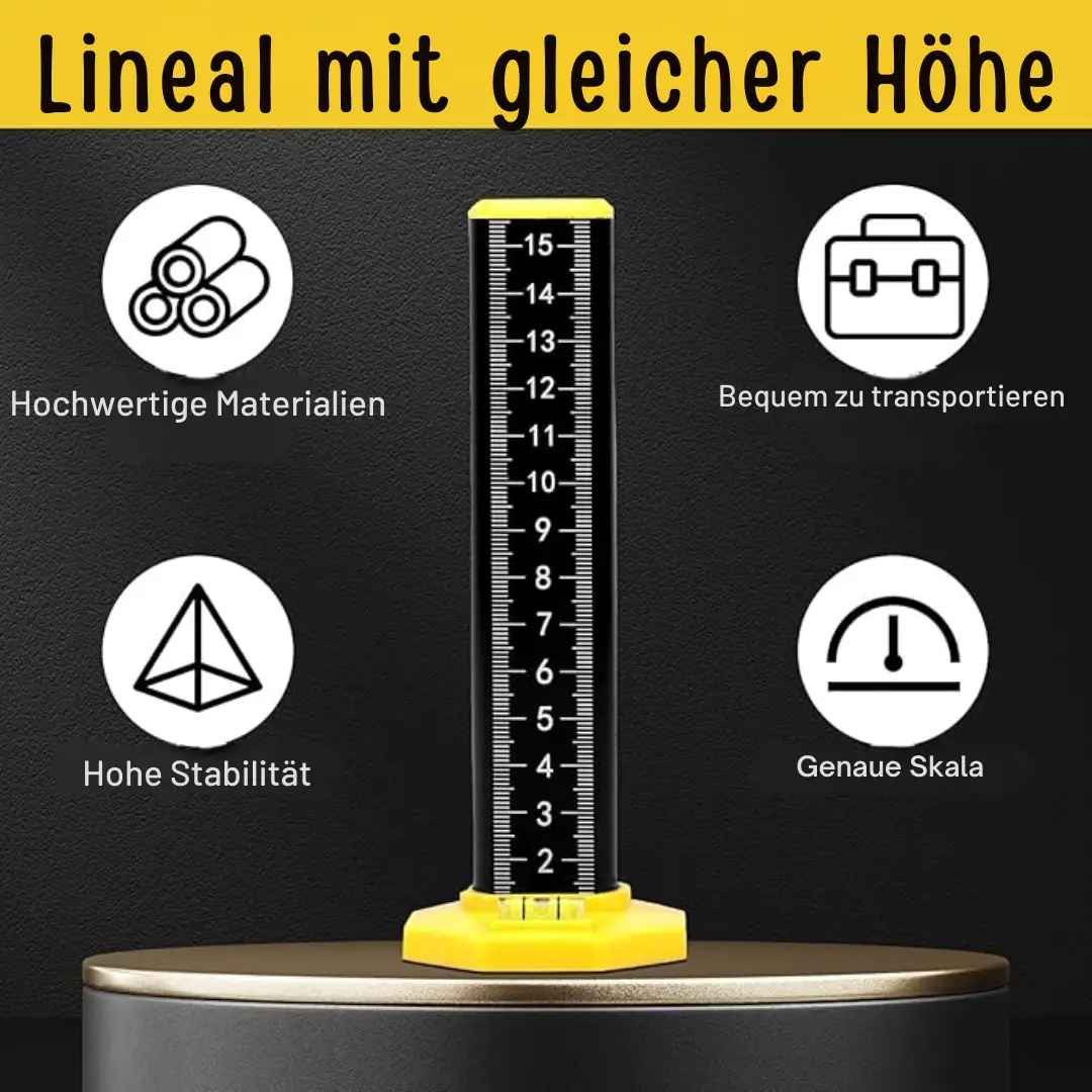 Präzisions-Höhenmessstab — Magnetfuß mit eingebauten Libellen Zorenza