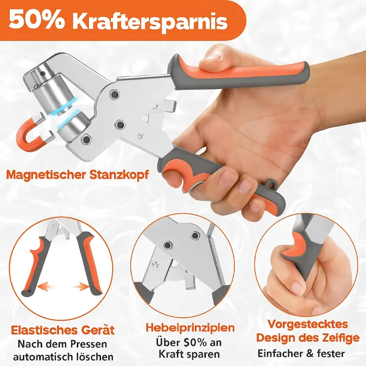 Profi-Ösenset — Einfach Ösen setzen ohne Kraftaufwand Zorenza