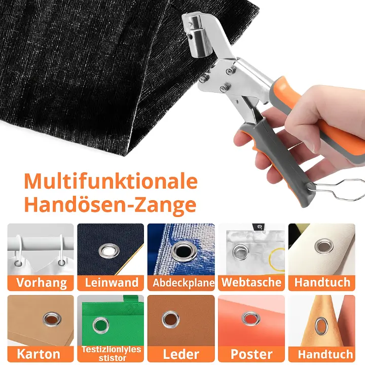 Profi-Ösenset — Einfach Ösen setzen ohne Kraftaufwand Zorenza