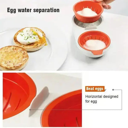 QuickEgg™ Tragbarer Ei-Kocher für die Mikrowelle Zorenza