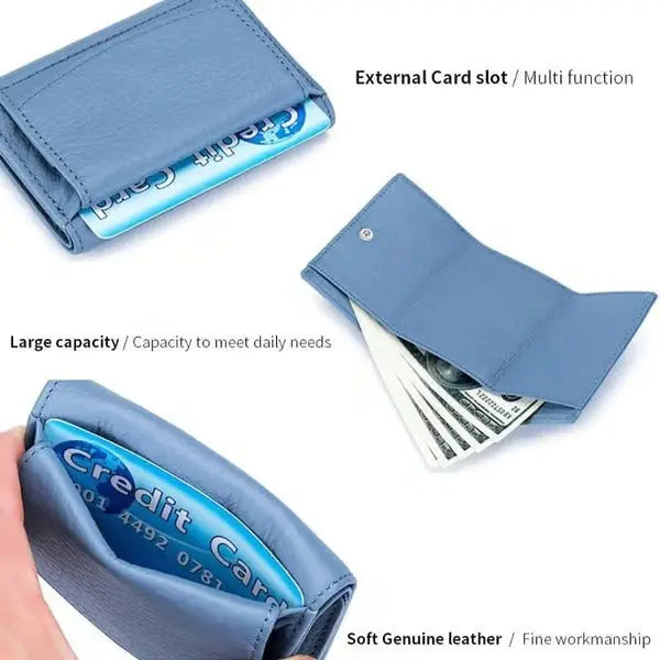 RFID Blocking Leder Geldbörse – Stylisch, Kompakt und Sicher Zorenza