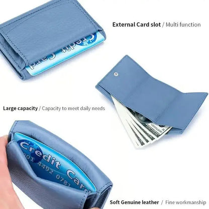 RFID Blocking Leder Geldbörse – Stylisch, Kompakt und Sicher Zorenza