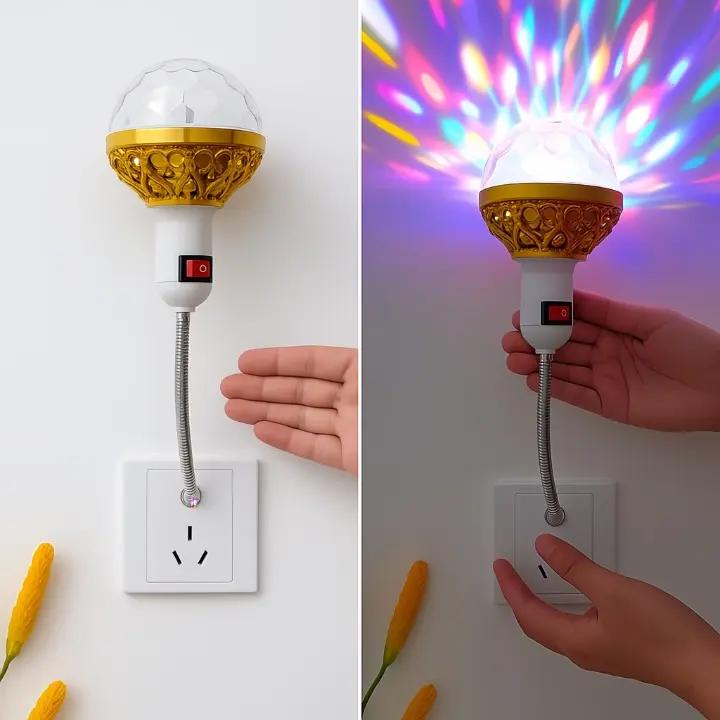 RGB Strobe LED Rotierende Glühbirne – Erschaffen Sie eine Partyatmosphäre mit bunten Lichtern! Zorenza