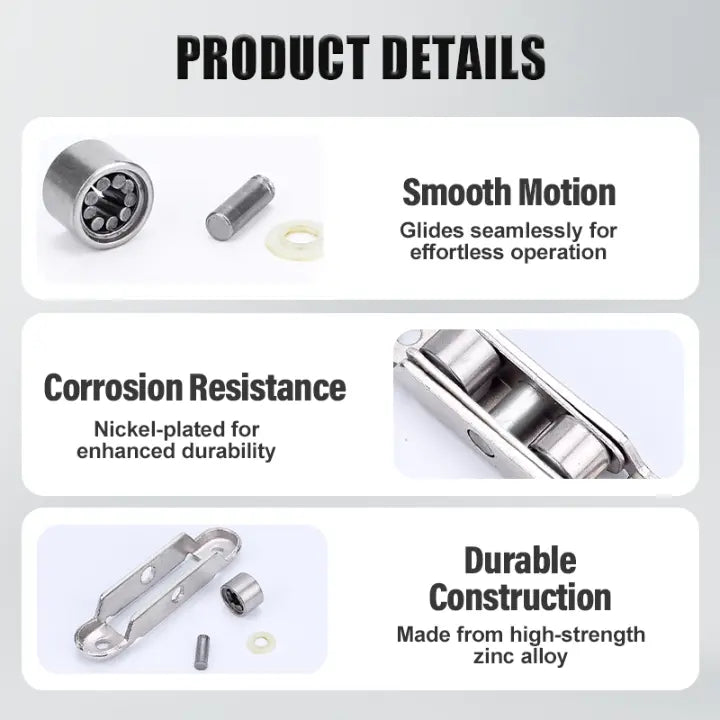 Rollenset für PVC-Schiebetüren | Leise, langlebig & korrosionsbeständig Zorenza