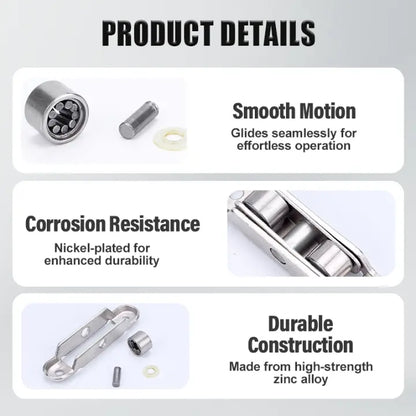 Rollenset für PVC-Schiebetüren | Leise, langlebig & korrosionsbeständig Zorenza