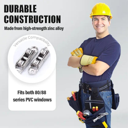 Rollenset für PVC-Schiebetüren | Leise, langlebig & korrosionsbeständig Zorenza