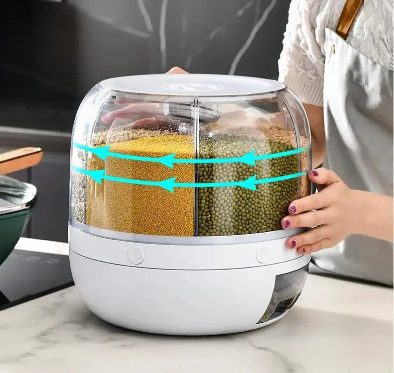 Rotierender Vorratsbehälter | Spart Platz & hält Getreide frisch Mivoza Deutschland