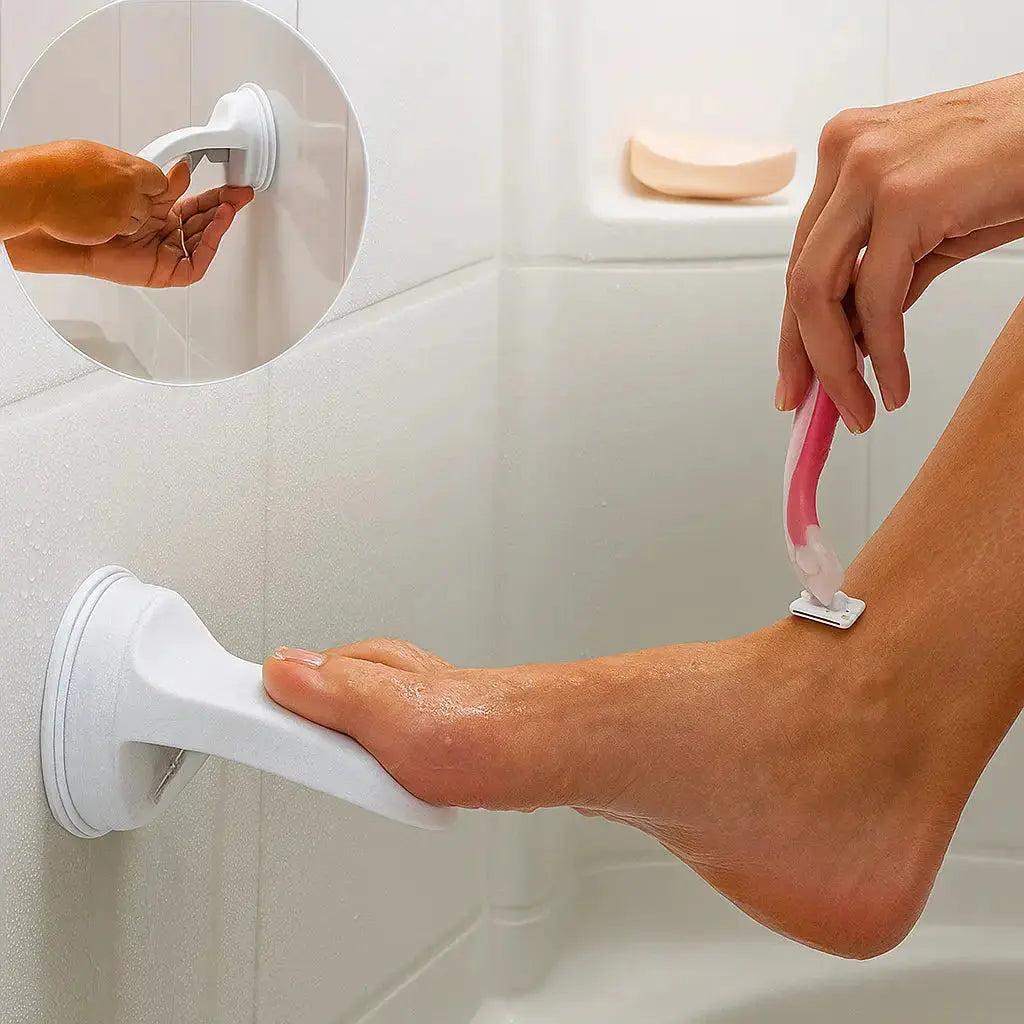 Saugnapf-Fußstütze – Mehr Sicherheit beim Rasieren in der Dusche Mivoza Deutschland