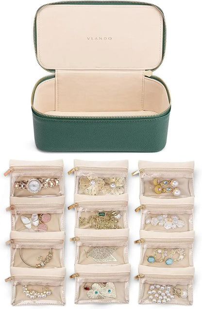 Schmuckbox mit durchsichtigen Fächern – geordnet und geschützt aufbewahren Zorenza