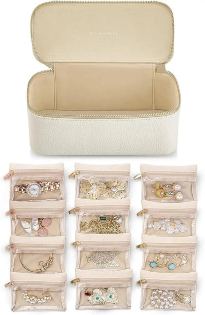 Schmuckbox mit durchsichtigen Fächern – geordnet und geschützt aufbewahren Zorenza