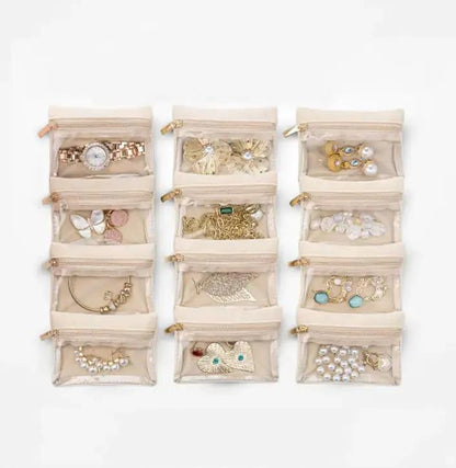 Schmuckbox mit durchsichtigen Fächern – geordnet und geschützt aufbewahren Zorenza