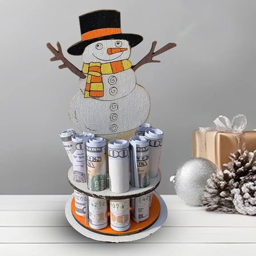 Schneemann Geldhalter Weihnachten — Geldscheine dekorativ am Baum aufhängen Mivoza Deutschland