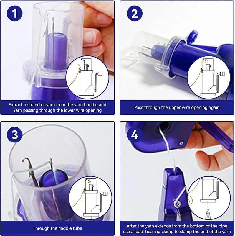 Schnellstrickmaschine für I-Cord — Schneller I-Cord-Macher mit perfekter Spannung Zorenza