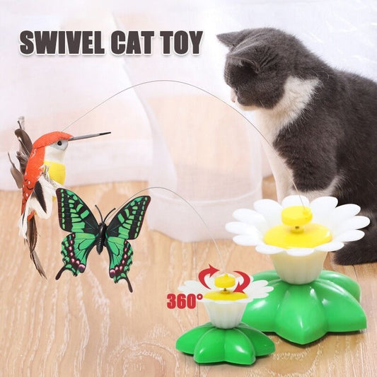 360° rotierender Spielzeugvogel für Katzen – Stressabbau für Haustiere Zorenza