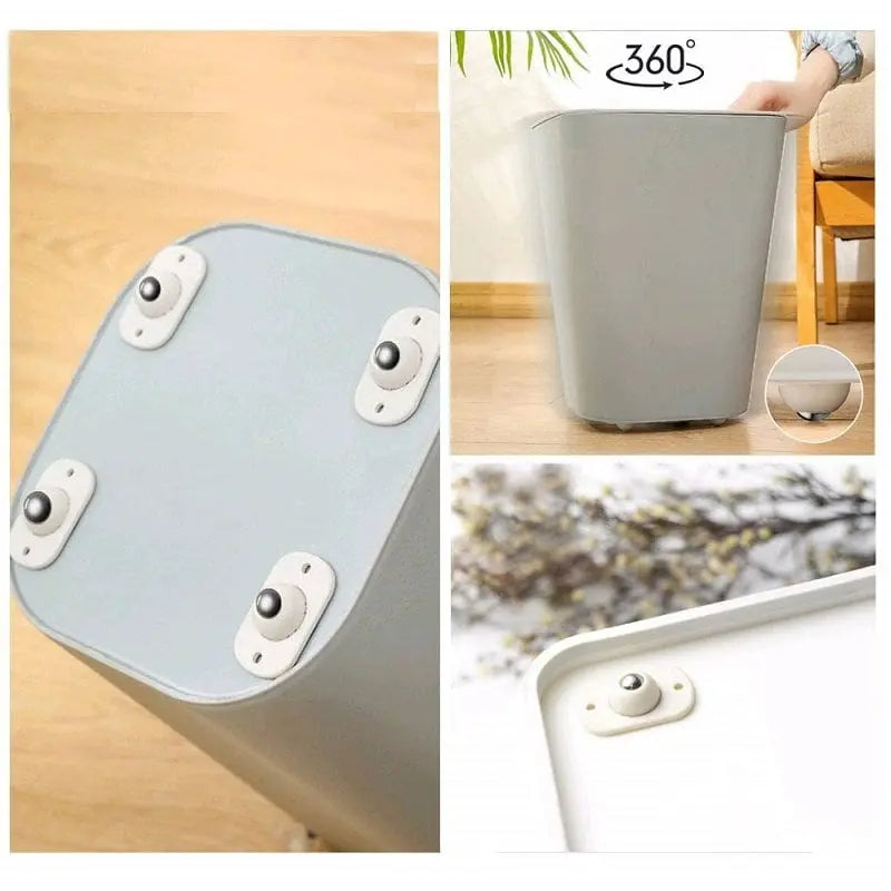 Selbstklebende 360°-Möbelrollen | Leichtgängige und robuste Edelstahlräder (8 Stück) Zorenza