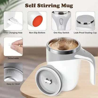 Selbstrührende Tasse – Automatische Mischbecher für heiße oder kalte Getränke Zorenza