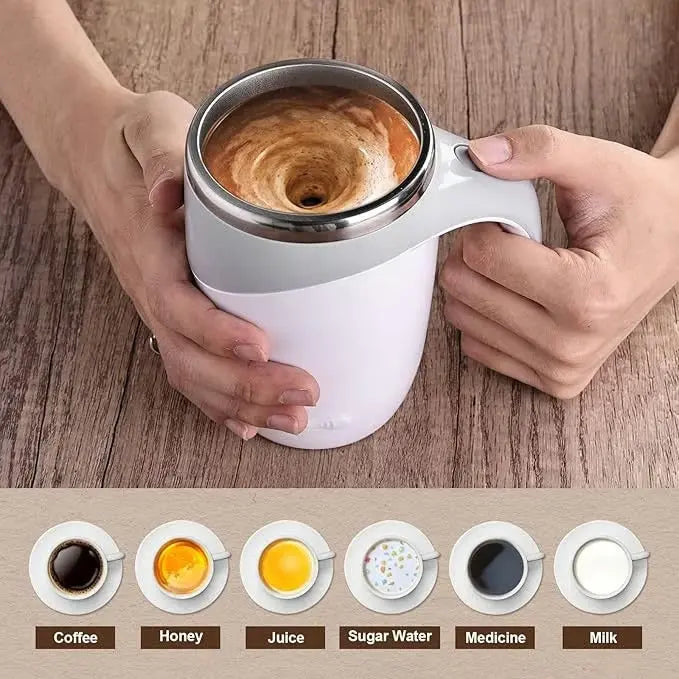Selbstrührende Tasse – Automatische Mischbecher für heiße oder kalte Getränke Zorenza
