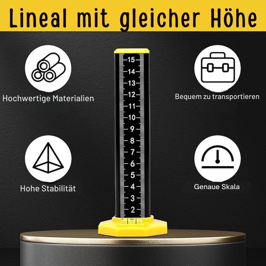 Präzisions-Höhenmessstab — Magnetfuß mit eingebauten Libellen Zorenza