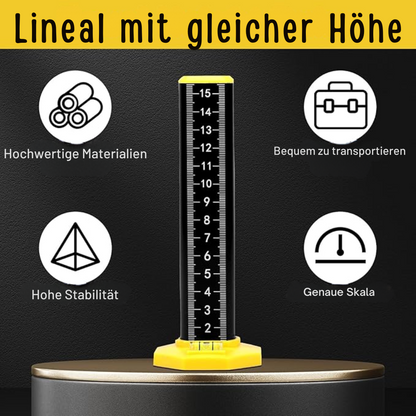 Präzisions-Höhenmessstab — Magnetfuß mit eingebauten Libellen Zorenza