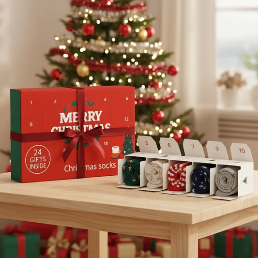 Socken-Adventskalender Premium – 24 Tage Wohlfühl-Komfort Zorenza