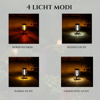 Solar-Flammenlaterne mit 4 Leuchtmodi – Wetterfestes Licht für Garten, Terrasse & Camping Zorenza