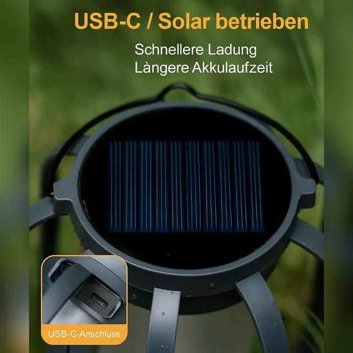 Solar-Flammenlaterne mit 4 Leuchtmodi – Wetterfestes Licht für Garten, Terrasse & Camping Zorenza