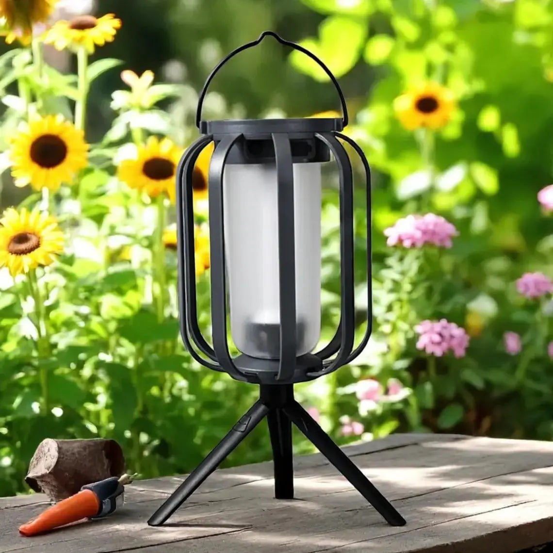 Solar-Flammenlaterne mit 4 Leuchtmodi – Wetterfestes Licht für Garten, Terrasse & Camping Zorenza