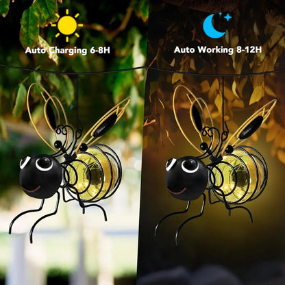 Solarbetriebene Outdoor-Bienenlichter – Perfekt für Terrasse, Zaun oder Balkon Zorenza