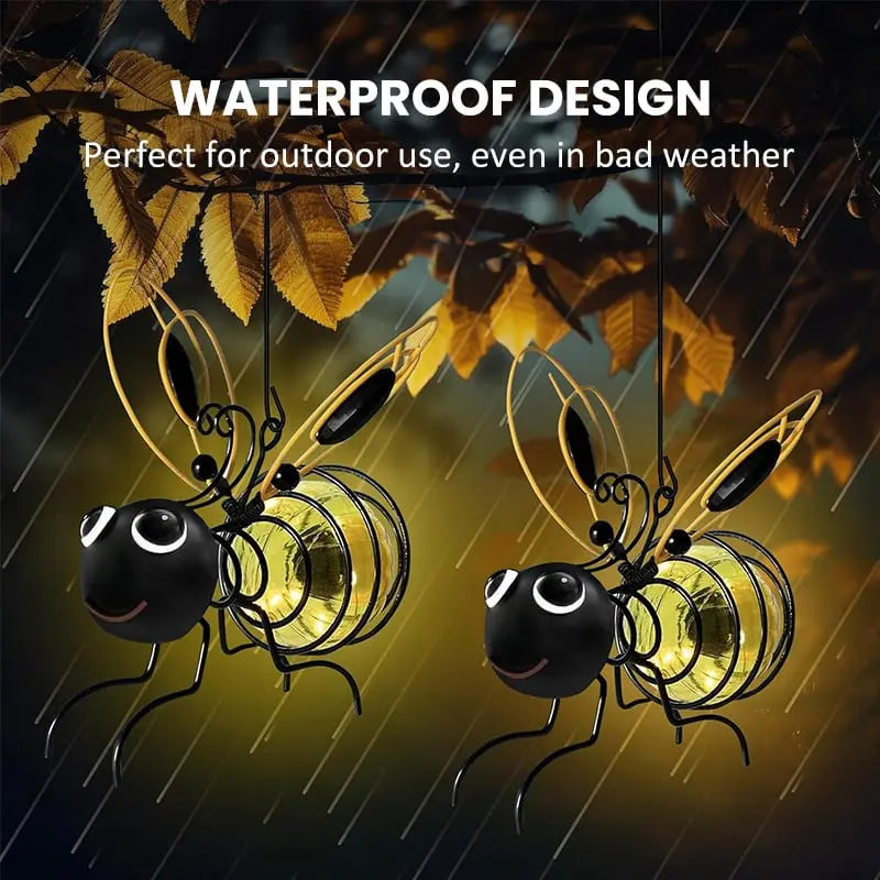 Solarbetriebene Outdoor-Bienenlichter – Perfekt für Terrasse, Zaun oder Balkon Zorenza