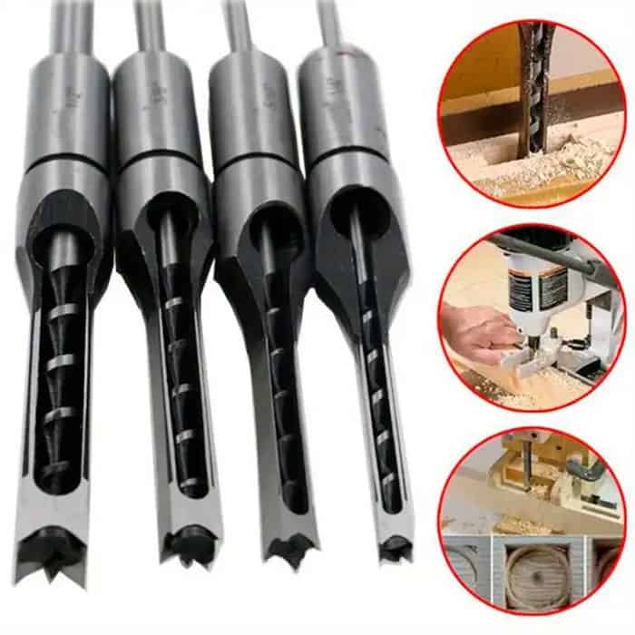SquareDrill™ Holzbohrer-Set (4 Stück) für präzises Bohren Zorenza