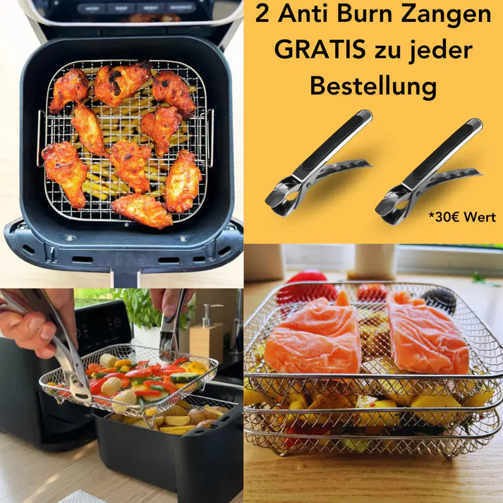 Stapelbare Frittierkörbe - Mehr Platz, besseres Garen Zorenza