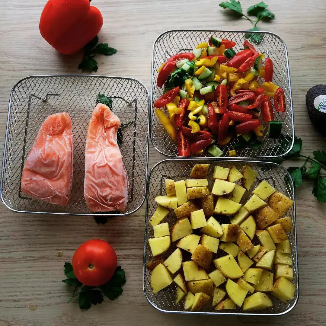 Stapelbare Frittierkörbe - Mehr Platz, besseres Garen Zorenza