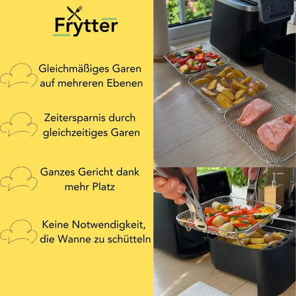 Stapelbare Frittierkörbe - Mehr Platz, besseres Garen Zorenza