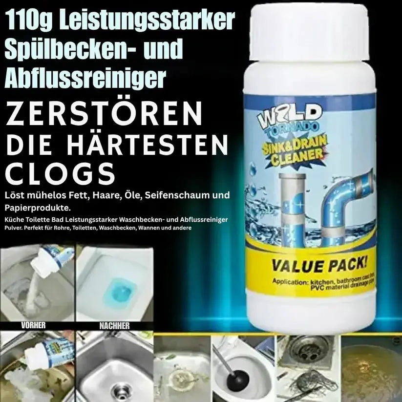 Starker Rohrreiniger für Abfluss & Spüle Zorenza