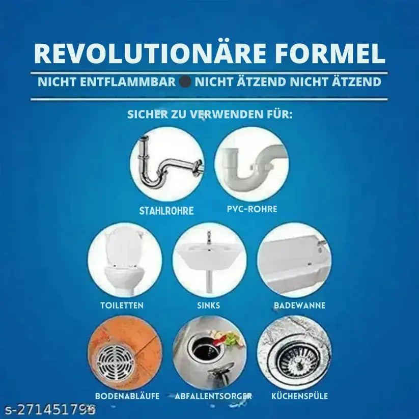 Starker Rohrreiniger für Abfluss & Spüle Zorenza