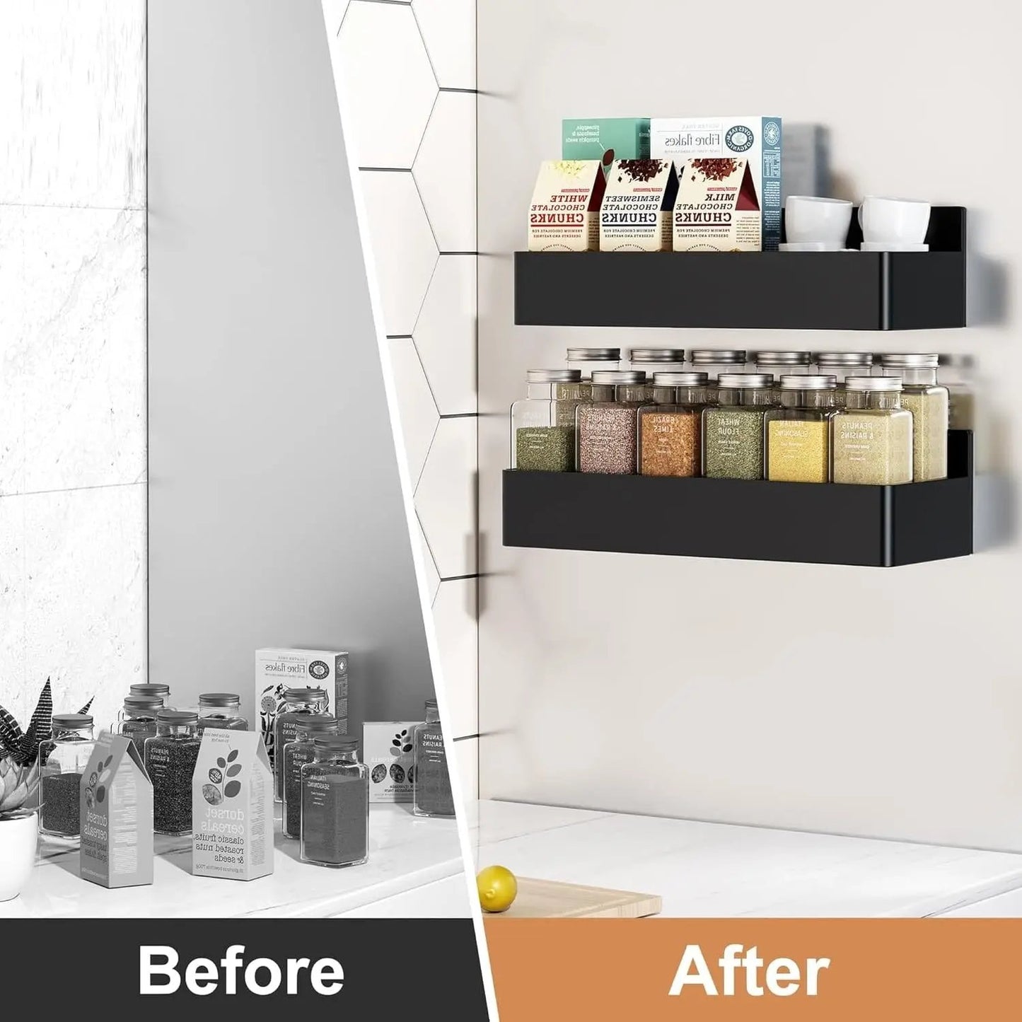 Starkes Magnet-Kühlschrankregal — Stabil bis 3,6 kg belastbar Zorenza