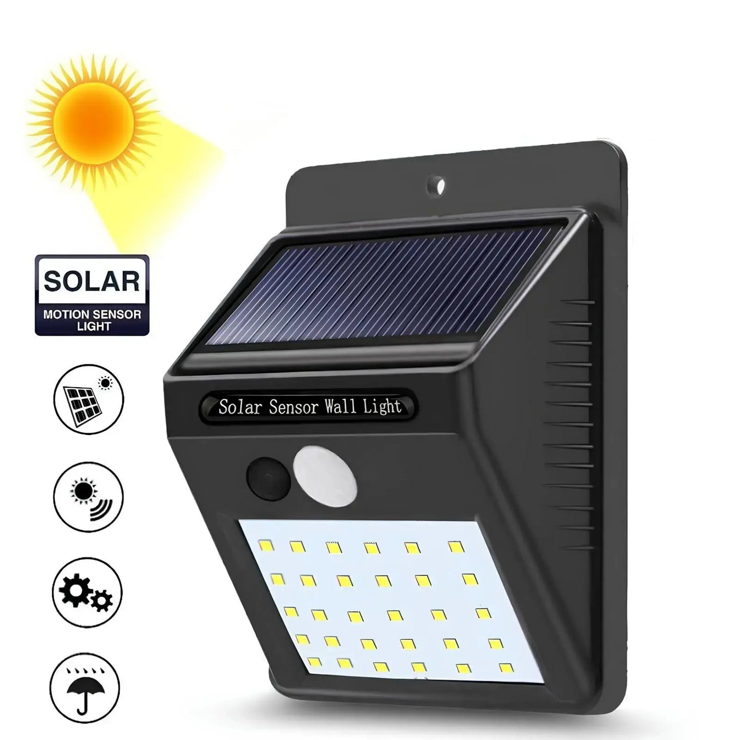 SunLights™ Solar Sensor Wandleuchte Mivoza Deutschland