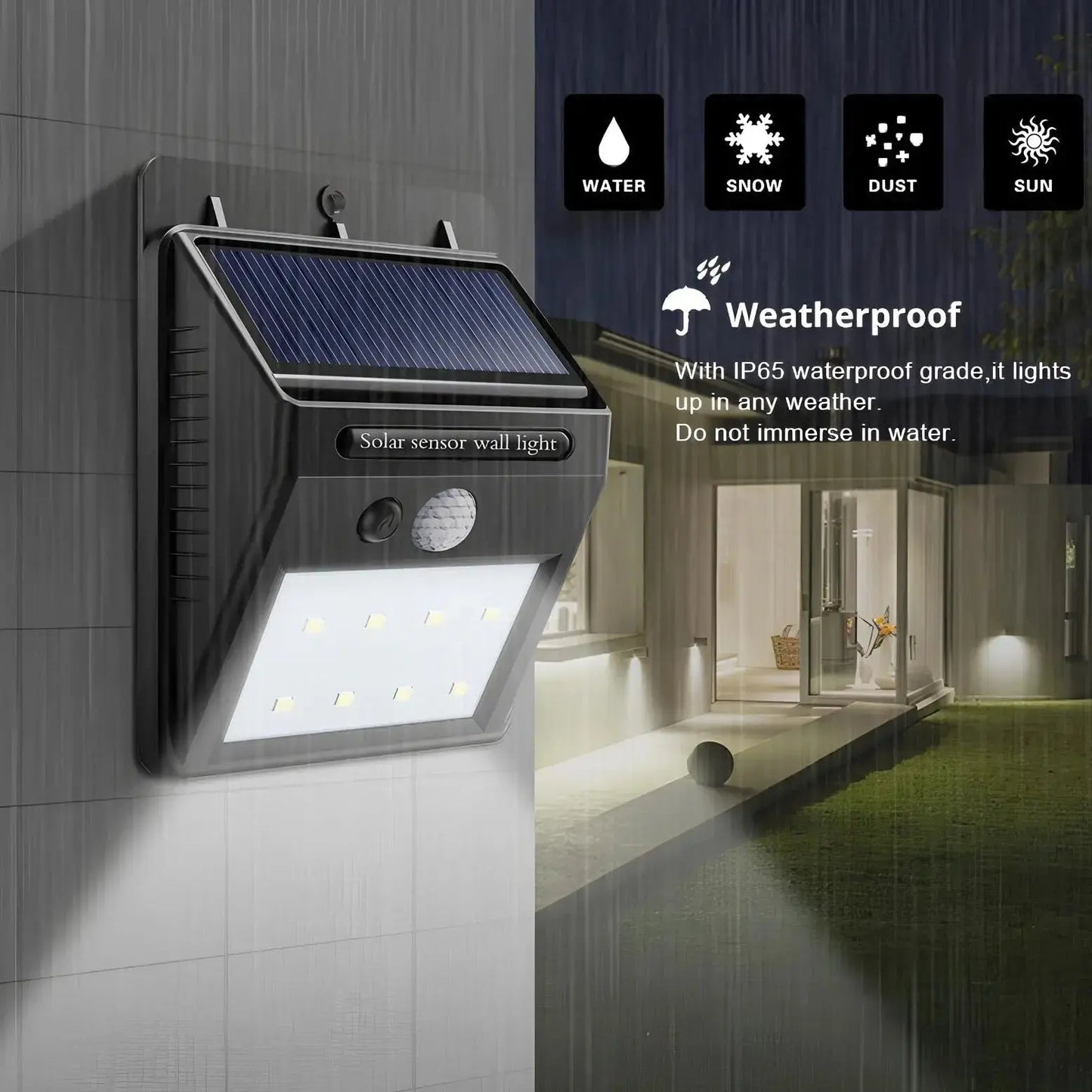SunLights™ Solar Sensor Wandleuchte Mivoza Deutschland
