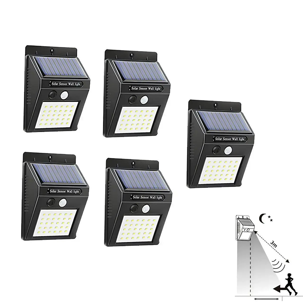 SunLights™ Solar Sensor Wandleuchte Mivoza Deutschland