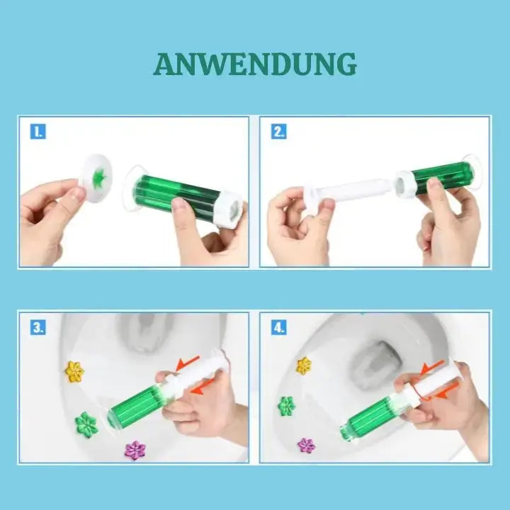Toiletten Gel-Stempel Set – 12 Stück Zorenza