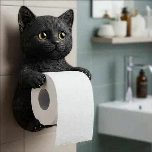 Toilettenpapierhalter Tierkopf — Robuster Harzhalter mit verspieltem Design Zorenza