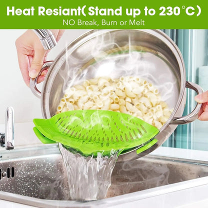 Topfsieb mit Silikonclip — Universell für Küchengefäße geeignet Mivoza Deutschland