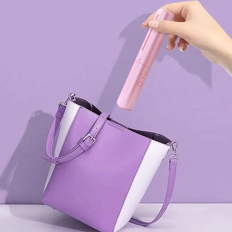 Tragbare Haarglättbürste – Kamm & Glätteisen in einem für schnelles Styling unterwegs Zorenza