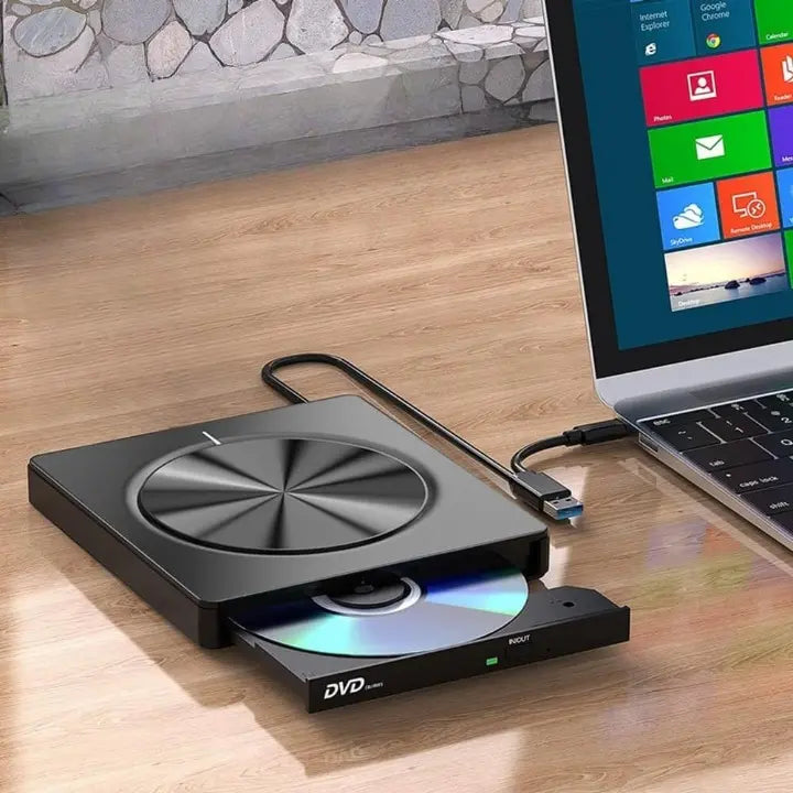 Tragbarer CD/DVD Brenner | Kompakt & USB 3.0 schnittstellenfähig Zorenza