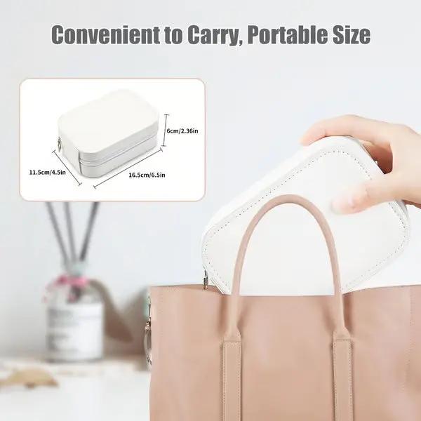 Tragbarer Make-up-Organizer — Kompakter LED-Spiegel mit einstellbarer Beleuchtung Zorenza