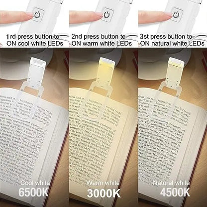 USB-LED-Buchlampe mit Clip – Lesezeichen & Mini-Taschenlampe in einem Zorenza