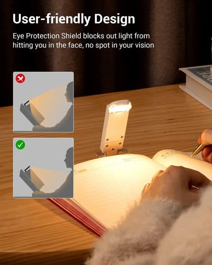 USB-LED-Buchlampe mit Clip – Lesezeichen & Mini-Taschenlampe in einem Zorenza