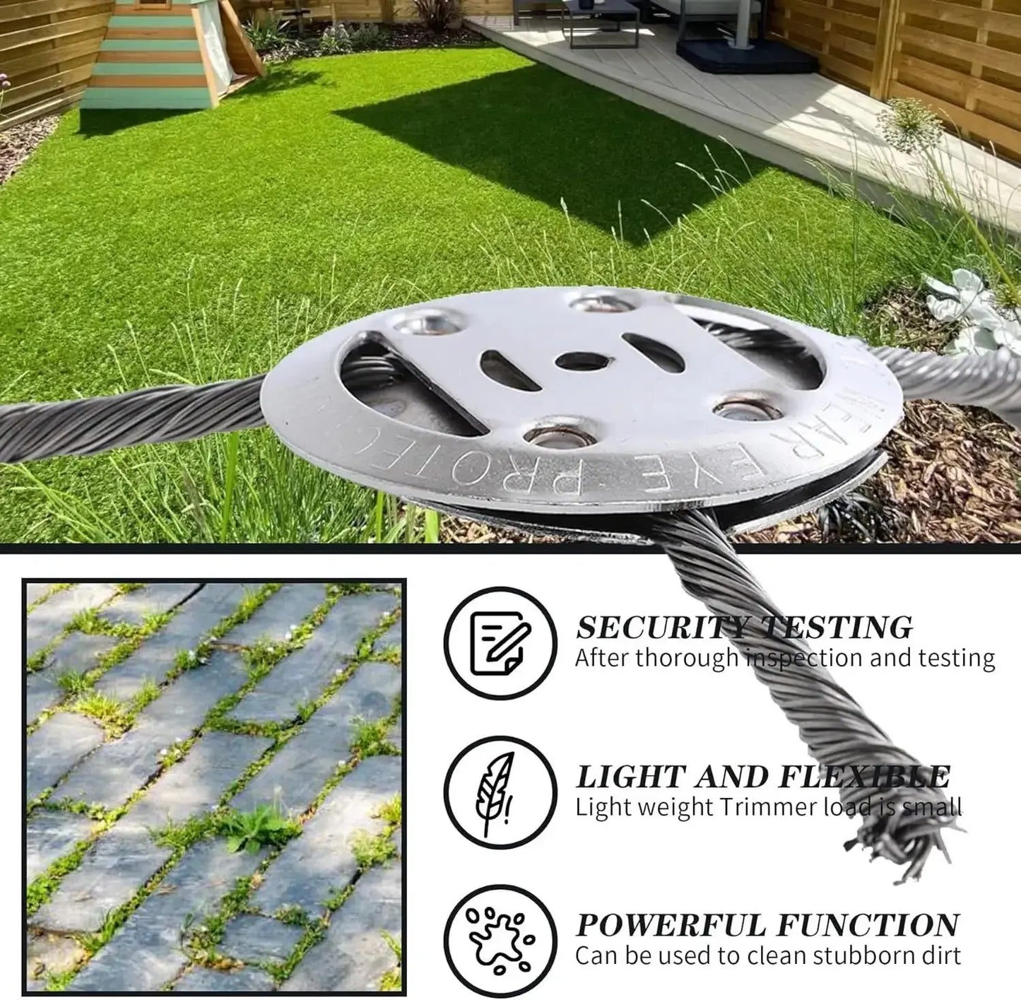 Unkraut entfernen wie ein Profi – mit dem 6-Zoll Stahlbürstenkopf Zorenza