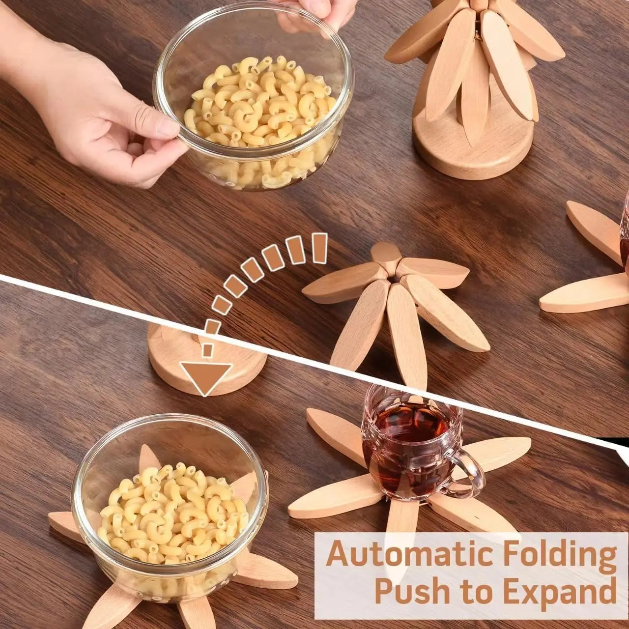 Untersetzer aus Walnussholz | Handpoliert & hitzebeständig Zorenza